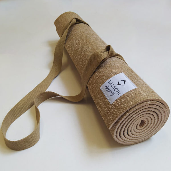 beige yoga mat - Wellness Naturale