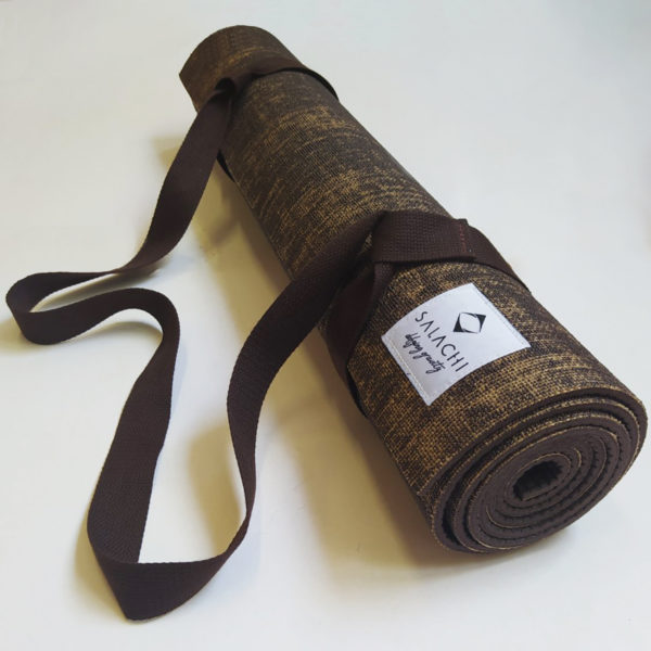 dark brown yoga mat - Wellness Naturale