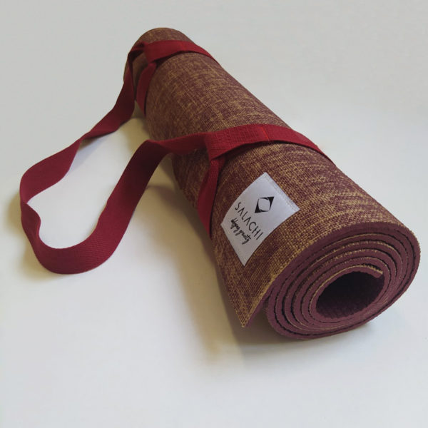 burgundy yoga mat - Wellness Naturale