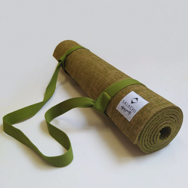 moss green yoga mat - Wellness Naturale