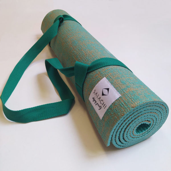 turquoise yoga mat - Wellness Naturale