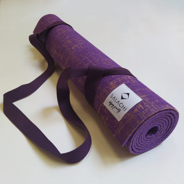 violet yoga mat - Wellness Naturale